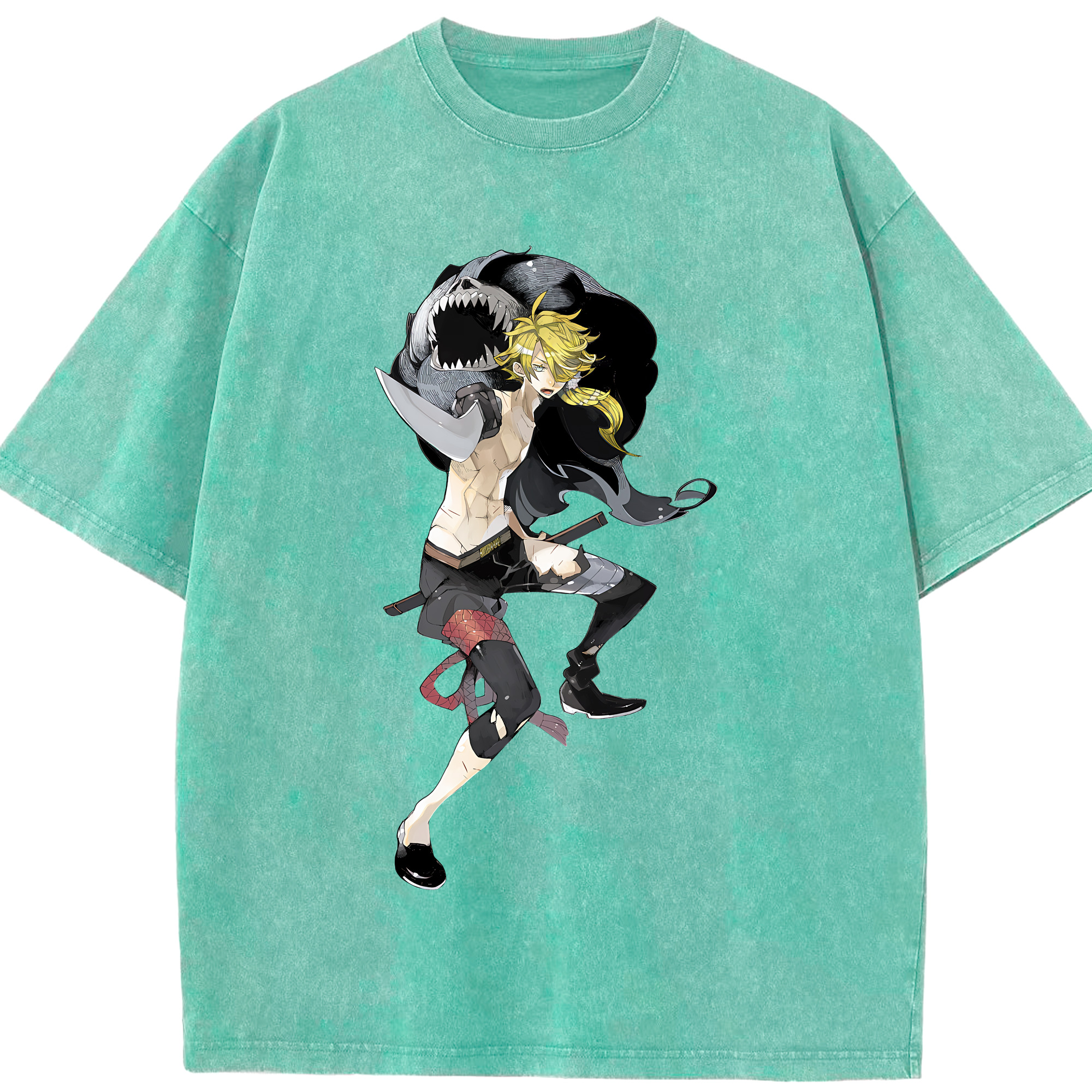 （画像用） 刀剣乱舞 Touken Ranbu 綿100% ヴィンテージ風 半袖Tシャツ（フロントプリント）